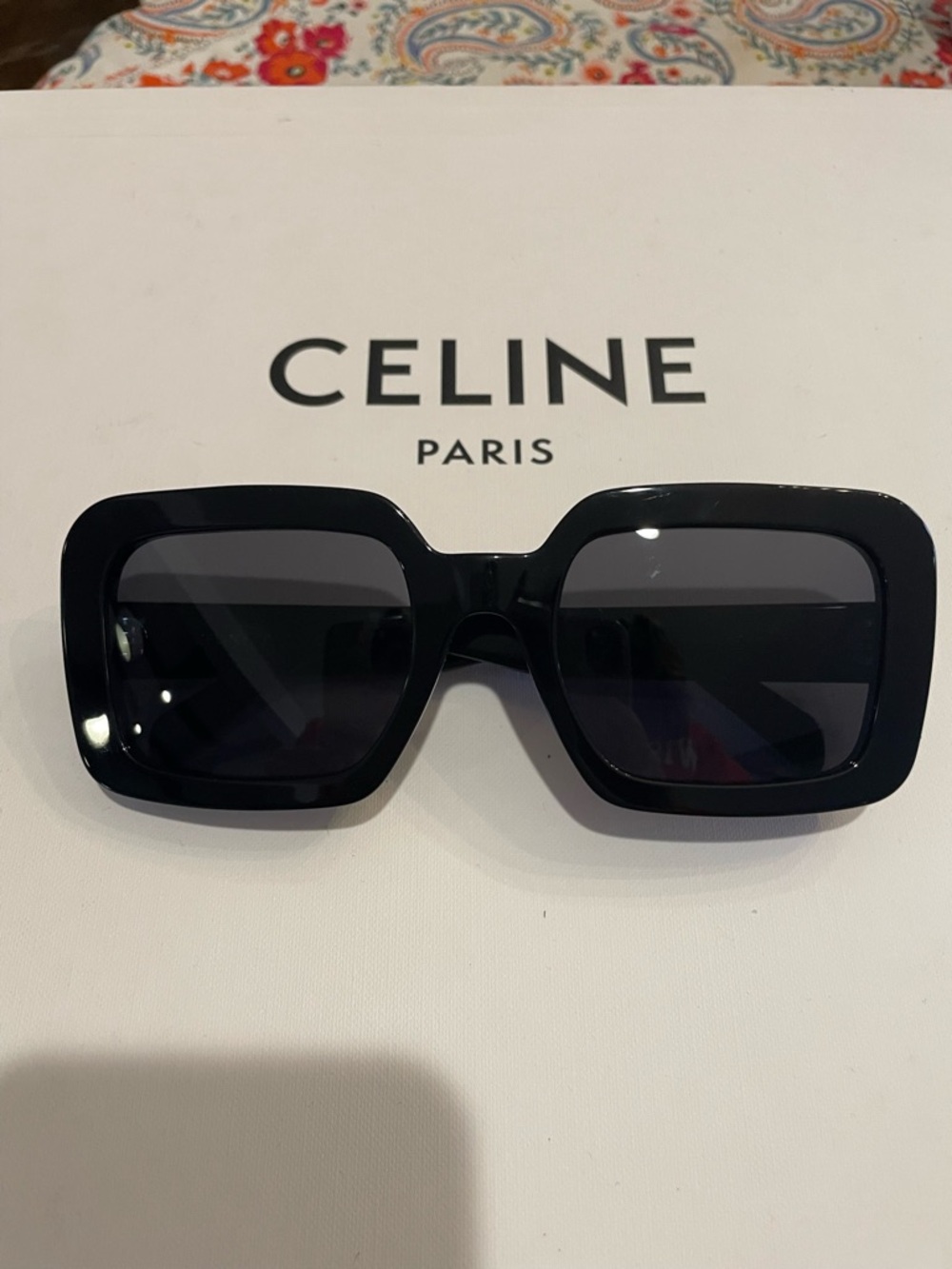 Celine Black Square Oversized Sunglasses - brand new